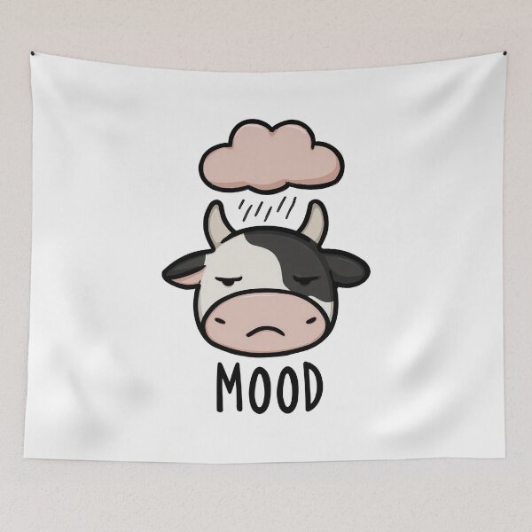 Item preview, Moody Cow Weather designed and sold by hamishby.