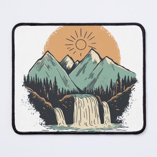 Artikelvorschau, Berge Natur Design entworfen und verkauft von NicolasGlowArt.