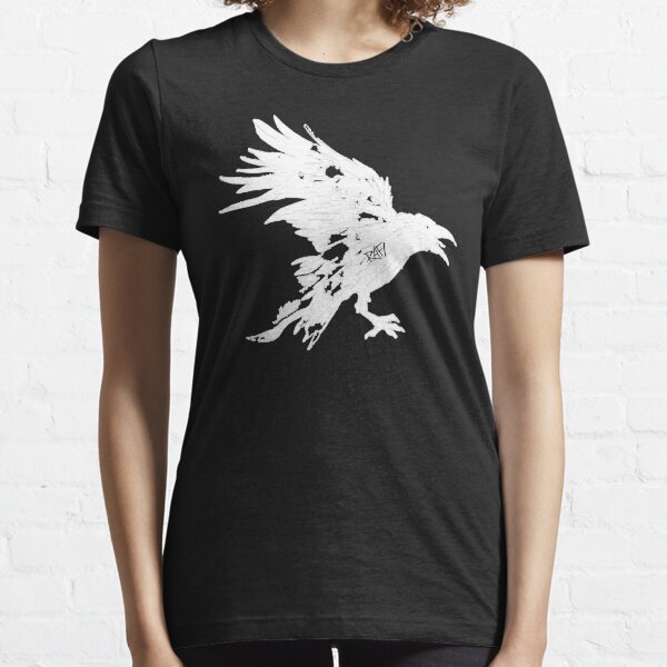 Nevermore White Raven By Rafi Perez Essential T-Shirt