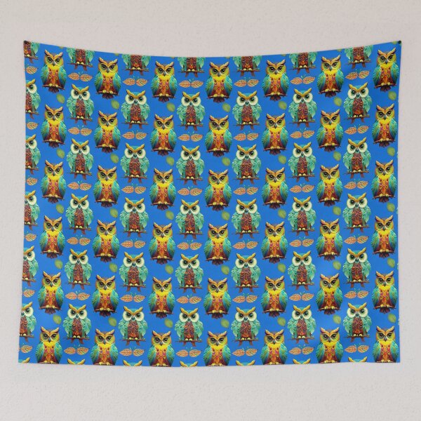 Item preview, Owls Seamless Pattern designed and sold by Korral.