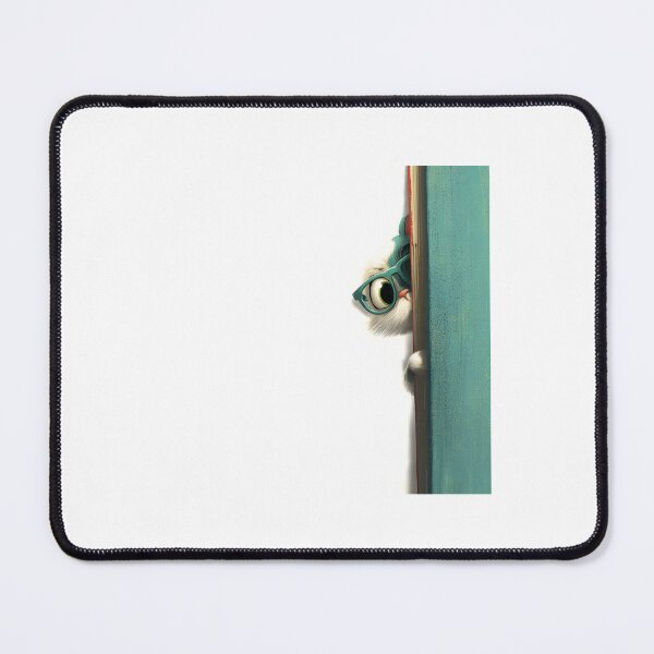 Item preview, Nerdy Cat with Book Illustration designed and sold by IssaraStudio.
