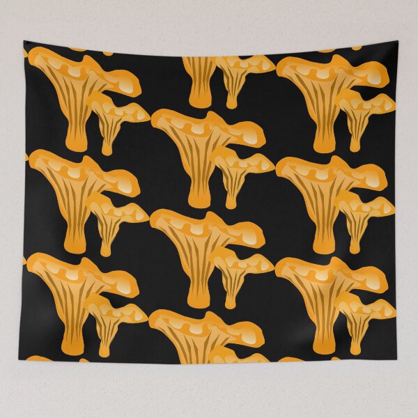 Item preview, Beautiful and juicy chanterelles in yellow and beige designed and sold by katecheerycake.