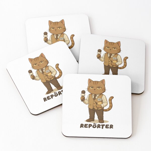Item preview, Meowgenda – Reporter Cat | Press-Ready Tabby Journalist designed and sold by Meowgenda.