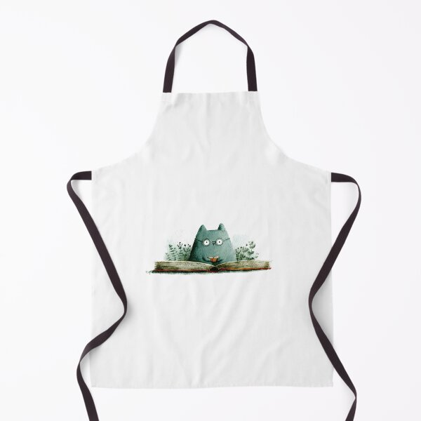 Item preview, Cute Cat Peeking from Book Drawing designed and sold by IssaraStudio.