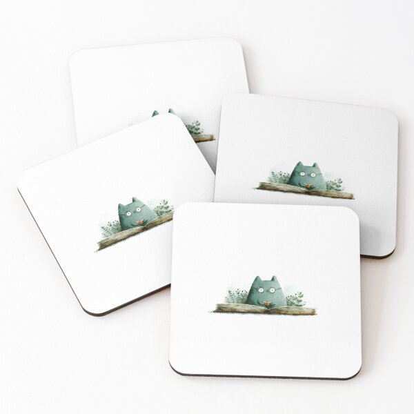 Item preview, Cute Cat Peeking from Book Drawing designed and sold by IssaraStudio.
