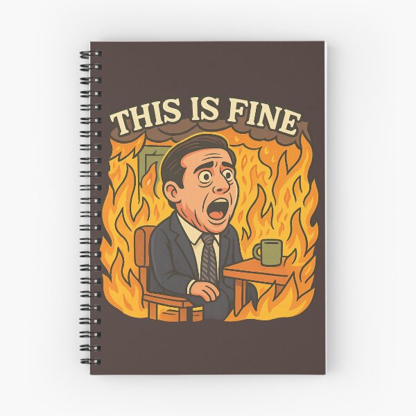 Item preview, This is Fine Michael Scott Meme designed and sold by GirlyPopped.