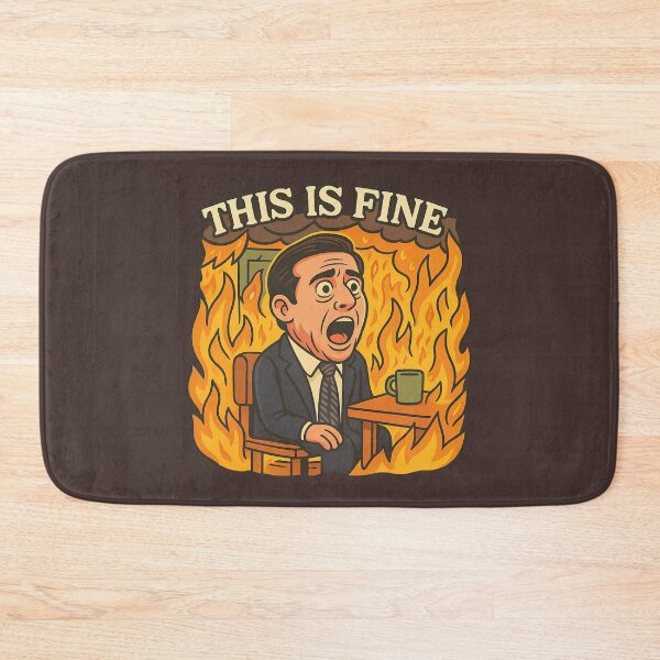 Item preview, This is Fine Michael Scott Meme designed and sold by GirlyPopped.
