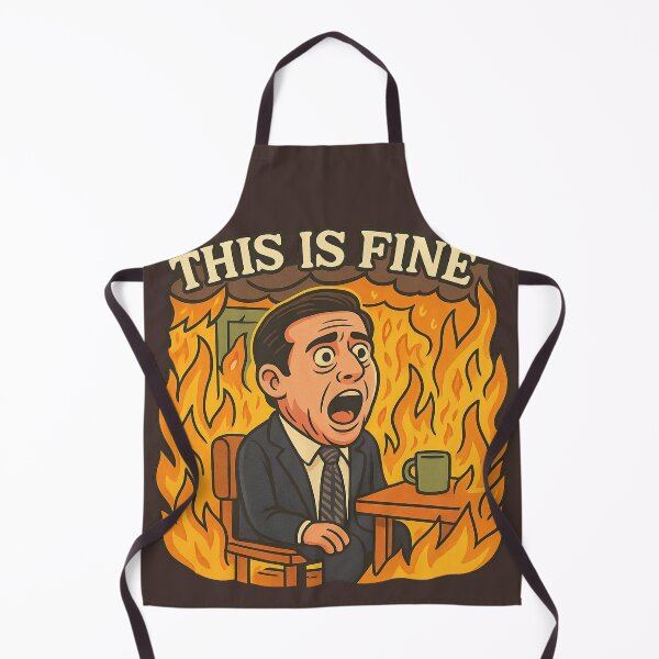 Item preview, This is Fine Michael Scott Meme designed and sold by GirlyPopped.
