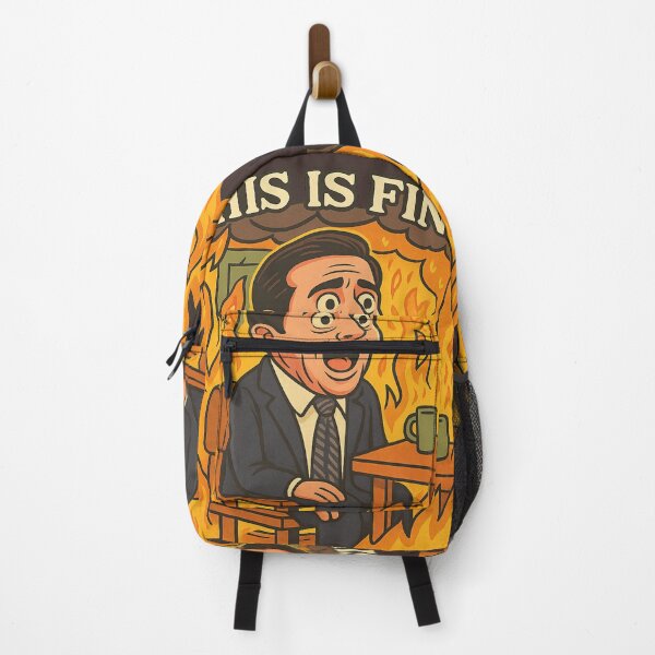 Item preview, This is Fine Michael Scott Meme designed and sold by GirlyPopped.
