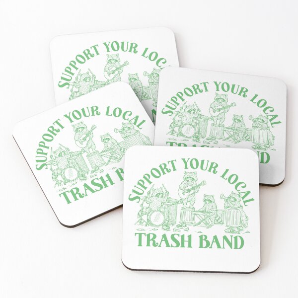 Item preview, Support Your Local Trash Band Raccoons designed and sold by Primroaddesigns.