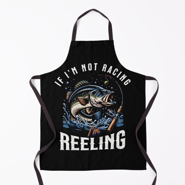 Item preview, If I'm Not racing I'm Reeling Funny Racing Fisherman Fishing Watercraft designed and sold by CarantinedChaos.