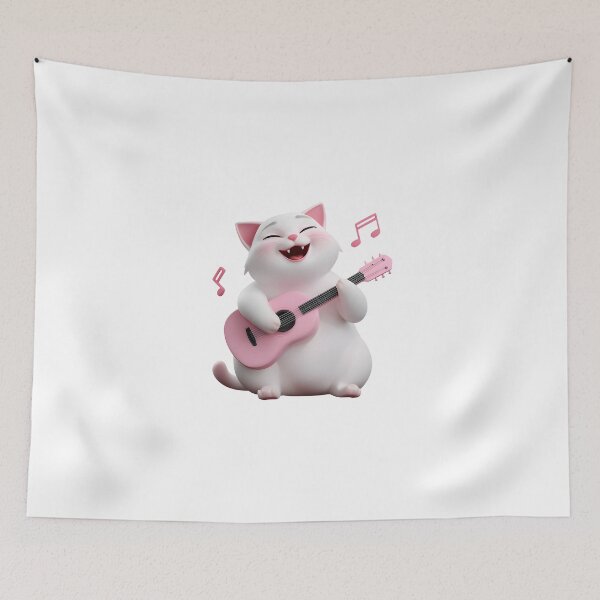 Item preview, Musical Cat Art designed and sold by IssaraStudio.