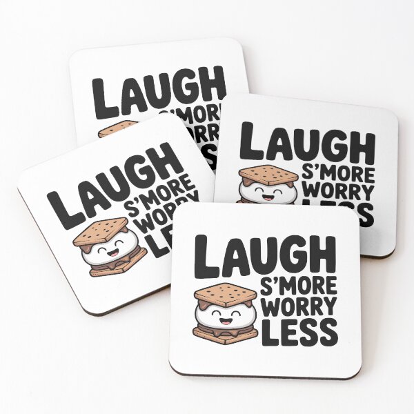 Item preview, Laugh S'more Worry Less! Cute S'more Pun designed and sold by PMCreative.
