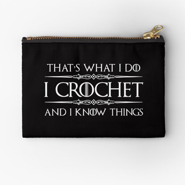 Item preview, I Crochet and I Know Things - Funny Crochet Gifts for Crocheter designed and sold by merkraht.