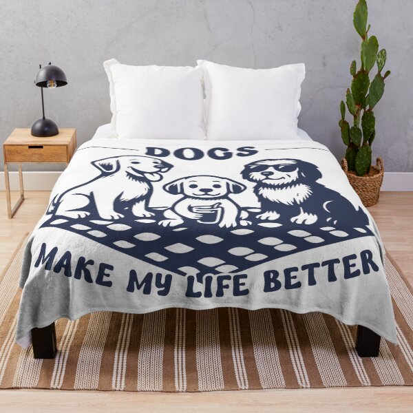 Item preview, Dogs make my life better designed and sold by BrownHorse90s.