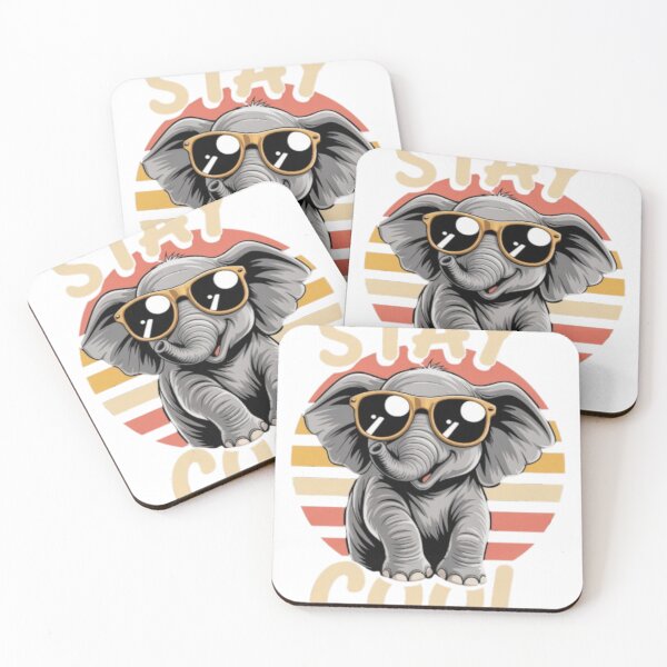 Item preview, Stay cool, elephant with sunglasses - brings good mood designed and sold by YHCreatives.