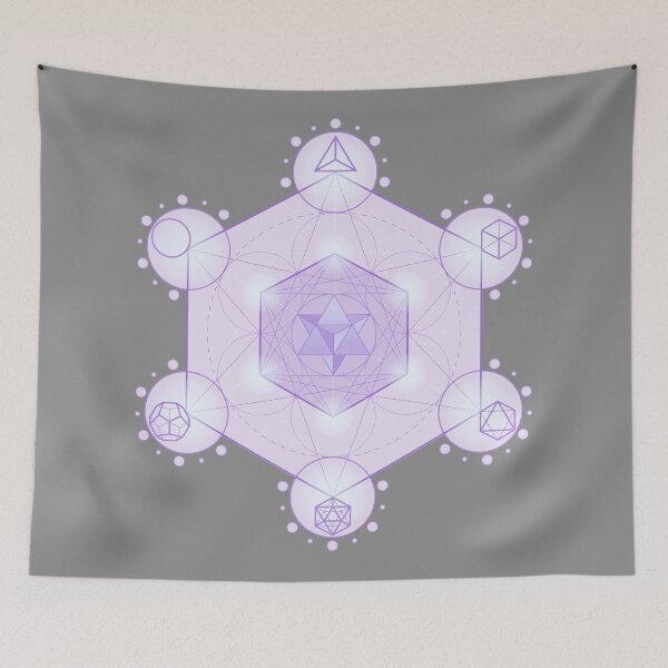 Item preview, Purple Merkaba Sacred Geometry | Metatron’s Cube Spiritual Art | Violet Light Body Activation Design designed and sold by MJ Koldewyn.