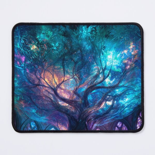 Item preview, Enchanted Cosmic Tree – Mystical Fantasy Tree Inside a Celestial Cathedral designed and sold by Tommy Studio.