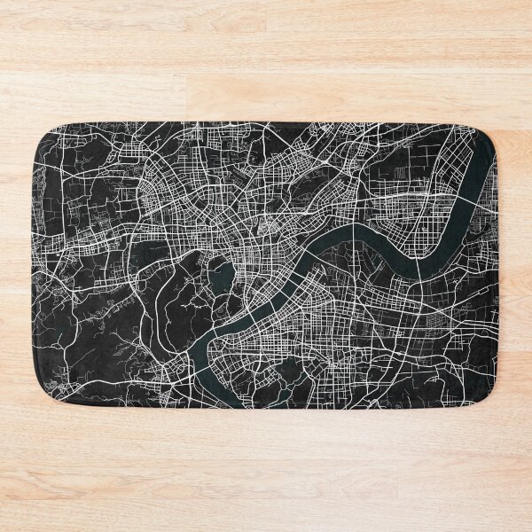 Item preview, Hangzhou City Map of Zhejiang, China - Dark designed and sold by deMAP.