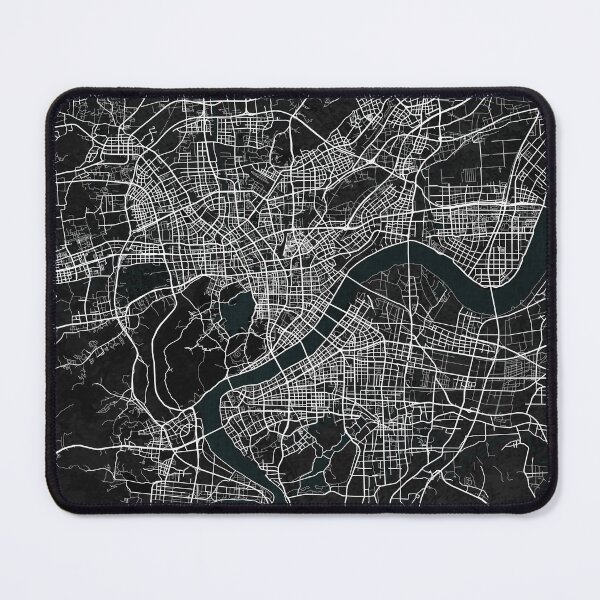 Item preview, Hangzhou City Map of Zhejiang, China - Dark designed and sold by deMAP.