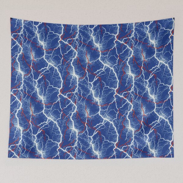 Item preview, Blue Red and White Lightning Storm designed and sold by 1pmsunday.