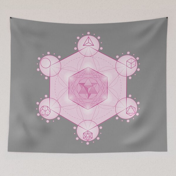 Item preview, Pink Merkaba Sacred Geometry | Metatron’s Cube Divine Feminine Art | Heart Chakra Activation Design designed and sold by MJ Koldewyn.