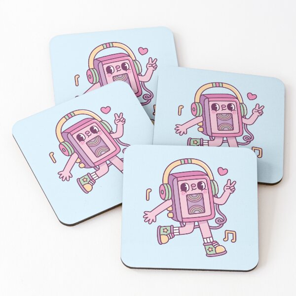 Item preview, Cute Cassette Tape Player Listening To Music designed and sold by rustydoodle.
