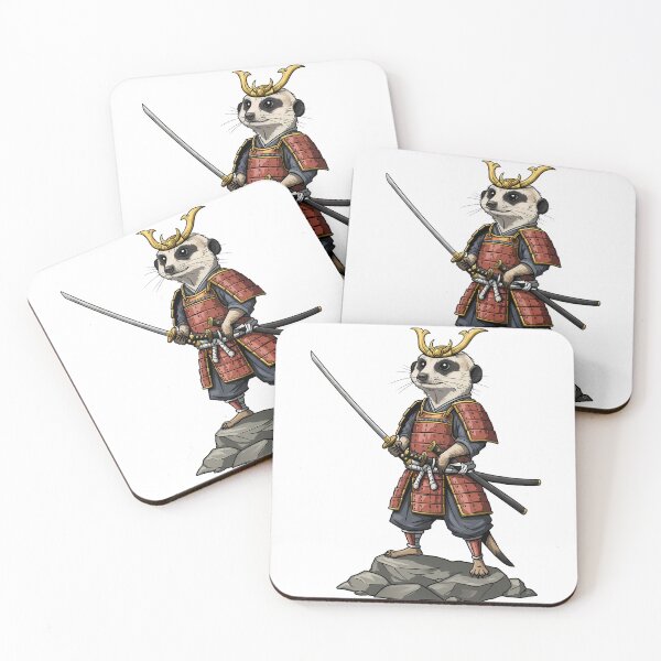 Item preview, Samurai Meerkat Warrior - Cute Bushido Animal Art designed and sold by k3rstman1.