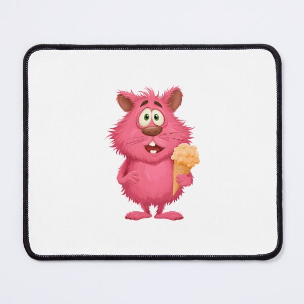 Item preview, Happy Cat with Ice Cream Drawing designed and sold by IssaraStudio.
