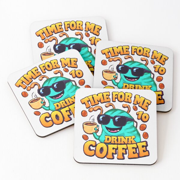 Item preview, Time For Me To Drink Coffee, Funny Coffee Time, Whimsical Character Coffee Lover designed and sold by dmr studio.