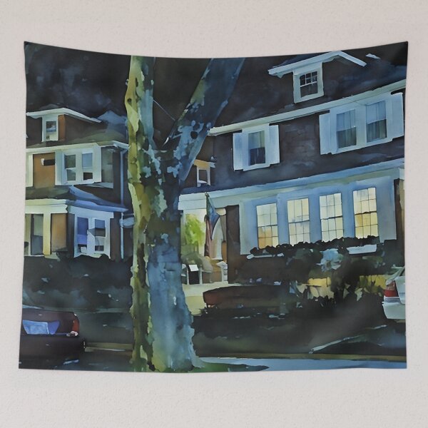 Item preview, Staten Island Suburbia designed and sold by RCWatercolours.