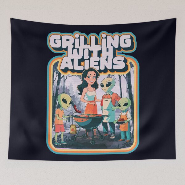 Item preview, GRILLING WITH ALIENS designed and sold by ZimnyDran.
