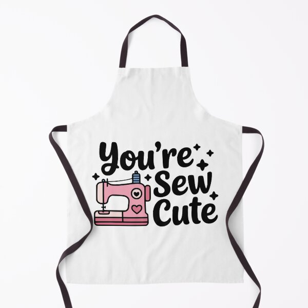 Item preview, You're Sew Cute! Cute Sewing Machine Pun designed and sold by PMCreative.