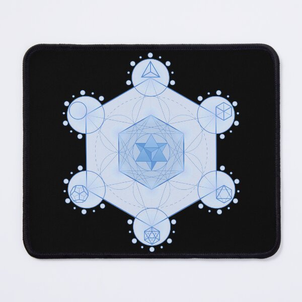 Item preview, Blue Merkaba Sacred Geometry | Metatron’s Cube Throat Chakra Art | Spiritual Alignment Design designed and sold by MJ Koldewyn.