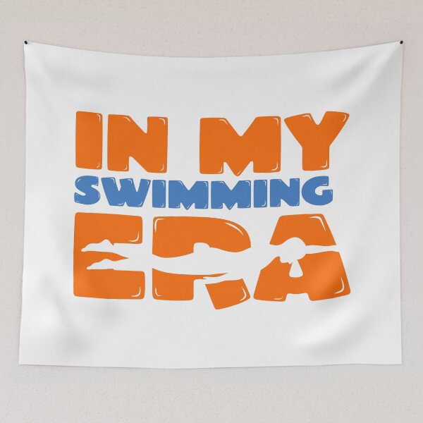 Item preview, In My Swimming Era Bold Statement Pool Swimmer Style designed and sold by LaneLineThreads.