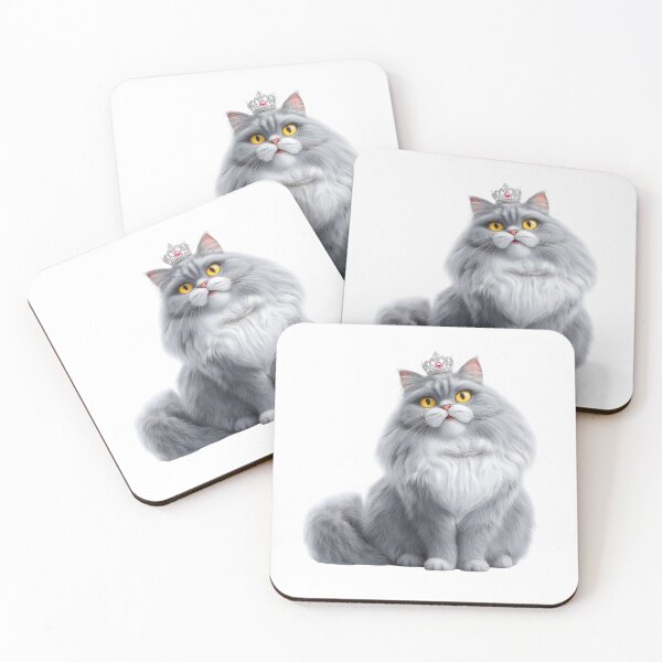 Item preview, Tiny Crown Cat Illustration designed and sold by IssaraStudio.