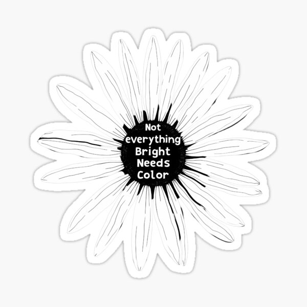 Artikel-Vorschau von Monochrome Daisy – Nicht alles Helle braucht Farbe, designt und verkauft von Aishasbags.