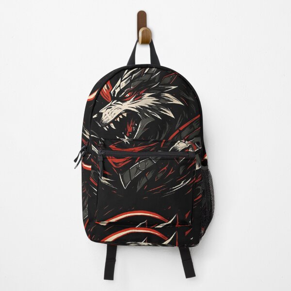 Item preview, Crimson Eclipse Wolf – Anime Beast Fury Art designed and sold by The-Daily-Drape.