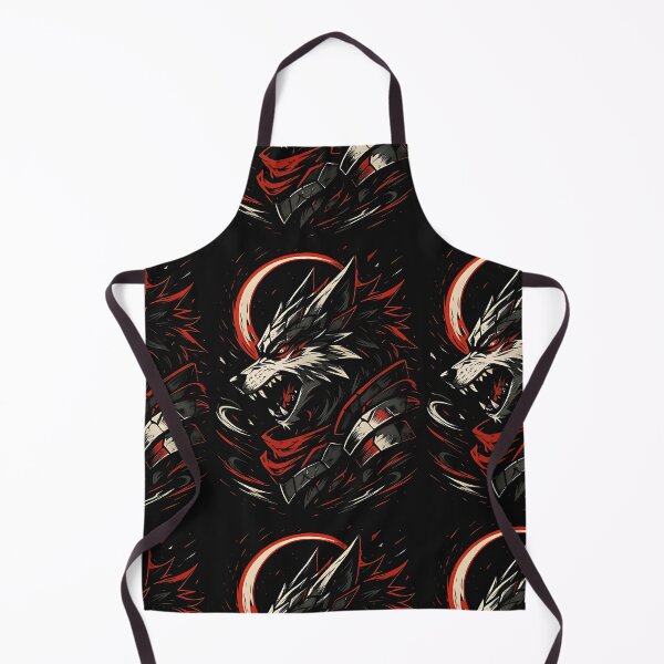 Item preview, Crimson Eclipse Wolf – Anime Beast Fury Art designed and sold by The-Daily-Drape.