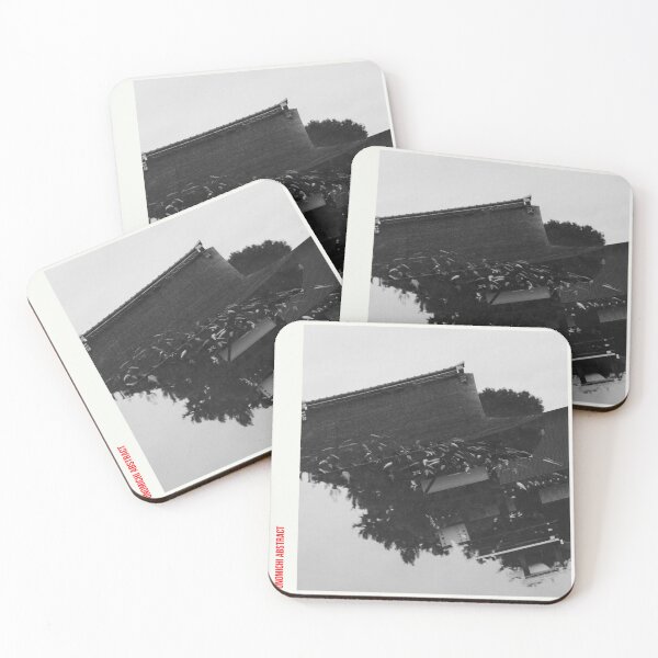Item preview, Japan Temple Fish Water Double Exposure Dream Structure Monochrome designed and sold by Luekchu.