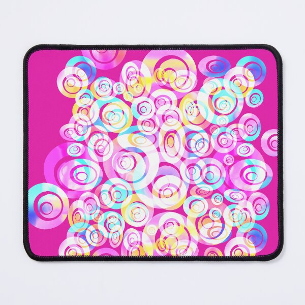 Item preview, Pink Abstract Circles Geometric Wall Art designed and sold by Sharon Schwalbe.