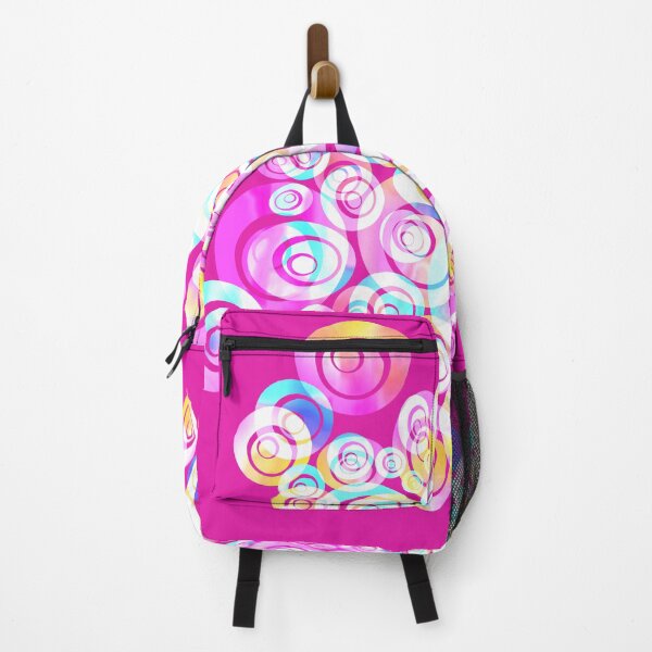 Item preview, Pink Abstract Circles Geometric Wall Art designed and sold by Sharon Schwalbe.