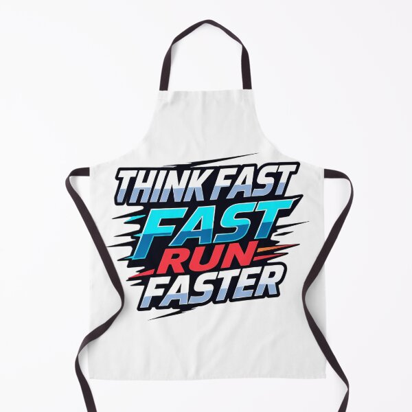 Item preview, Think Fast Run Faster – Motivational Speed Typography Logo designed and sold by aiartroom31.
