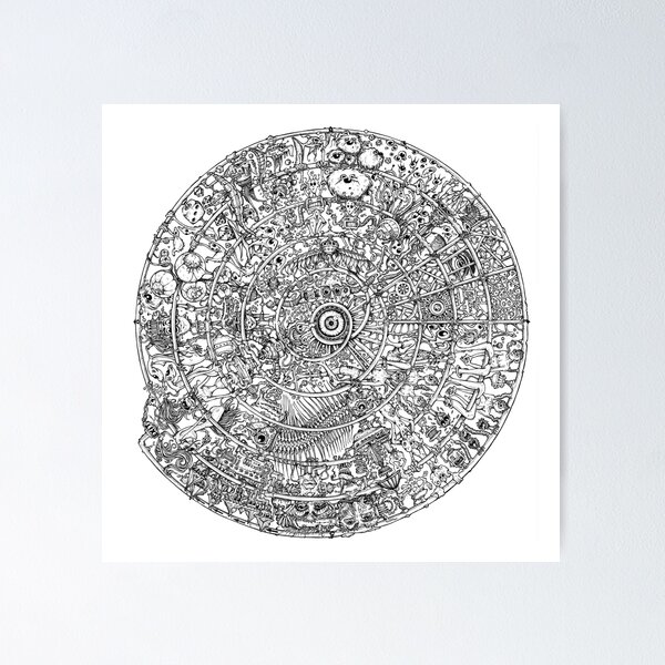 The Spiral (white background version) Poster