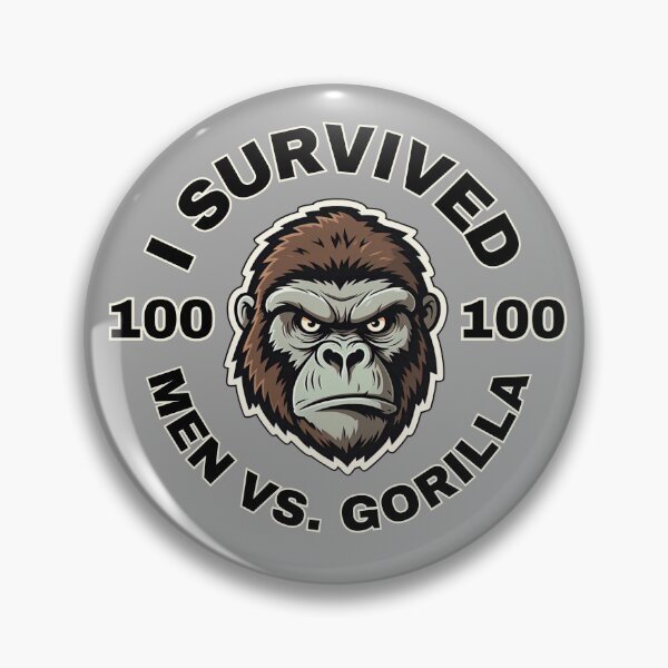 Item preview, I SURVIVED 100 MEN VS. A GORILLA designed and sold by rockandahardplaceradio.