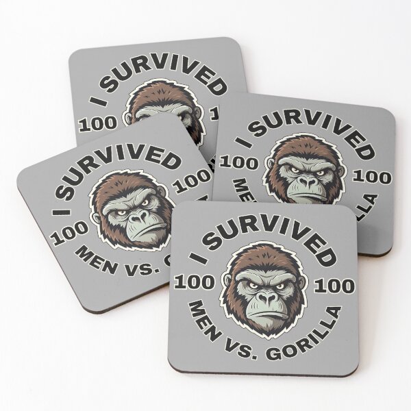 Item preview, I SURVIVED 100 MEN VS. A GORILLA designed and sold by rockandahardplaceradio.