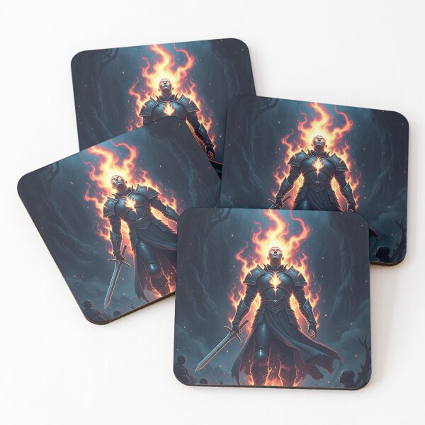 Item preview, Fiery Warrior in Enigmatic Armor designed and sold by EvokeInspire.