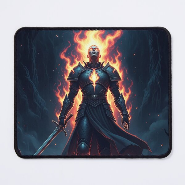 Item preview, Fiery Warrior in Enigmatic Armor designed and sold by EvokeInspire.