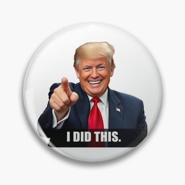 Item preview, Trump "I DID THIS" Gas Price Blame Sticker designed and sold by KoliBabb.