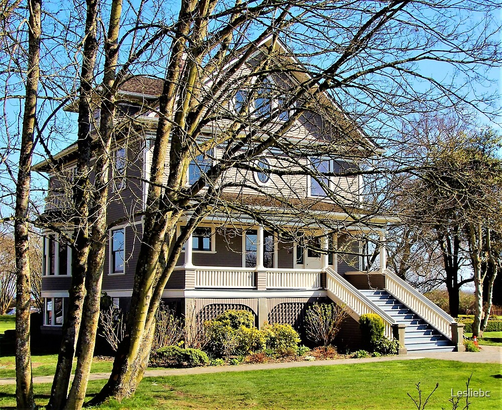 "Kirkland House in Ladner BC Canada" by Lesliebc Redbubble